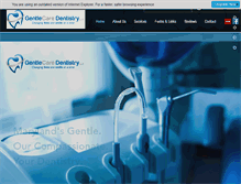 Tablet Screenshot of gentlecare-dentistry.com